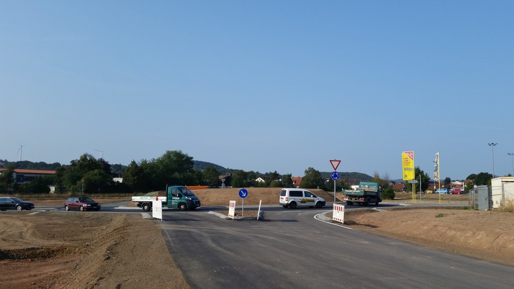 Kreisel Goßfelden in Betrieb29.8.2018,2, Foto Rainer Kieselbach